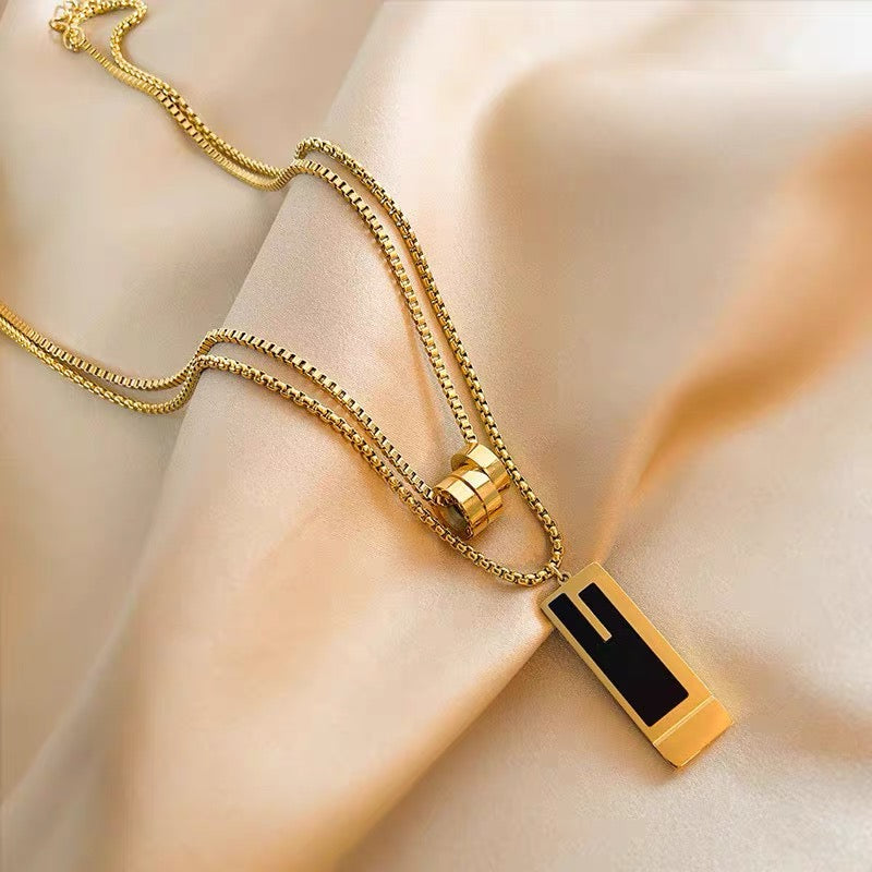 14K Gold Double Layer Necklace