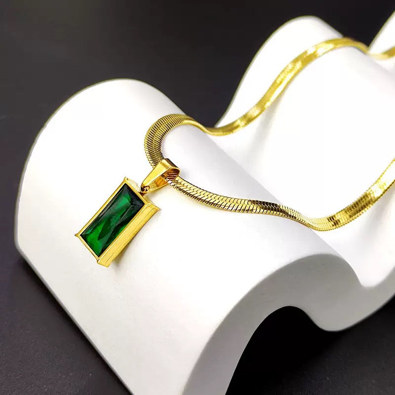 14K Gold Jade Starshine Necklace