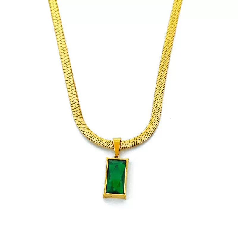 14K Gold Jade Starshine Necklace