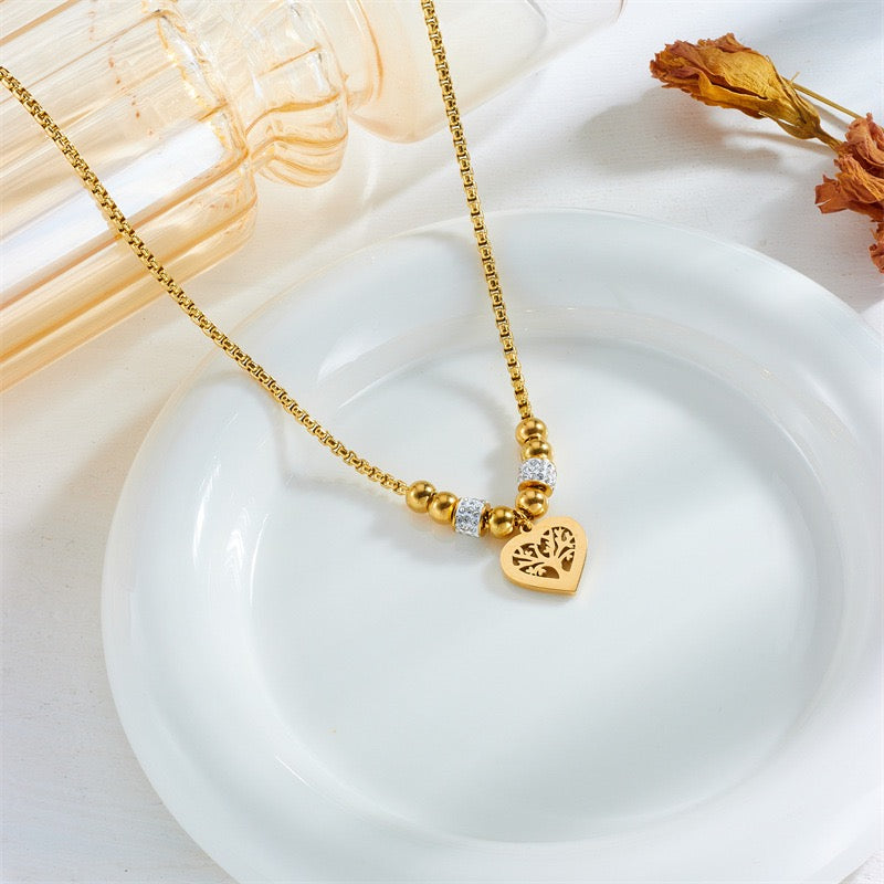 14K Gold Eternal Heart Necklace