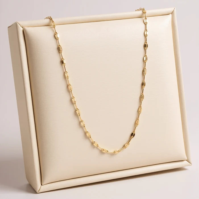 14K Gold Petal Chain Necklace – Everyday Elegance