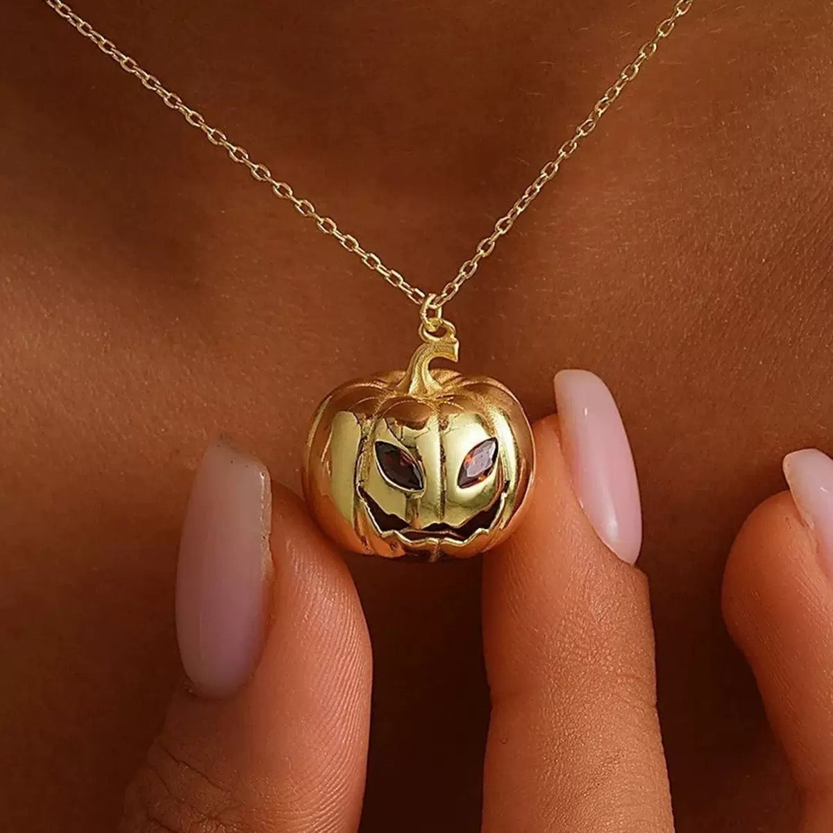 Halloween Party Pumpkin Gift Necklace