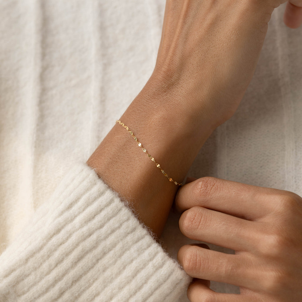 Petal Chain Bracelet 14k Gold - Florence