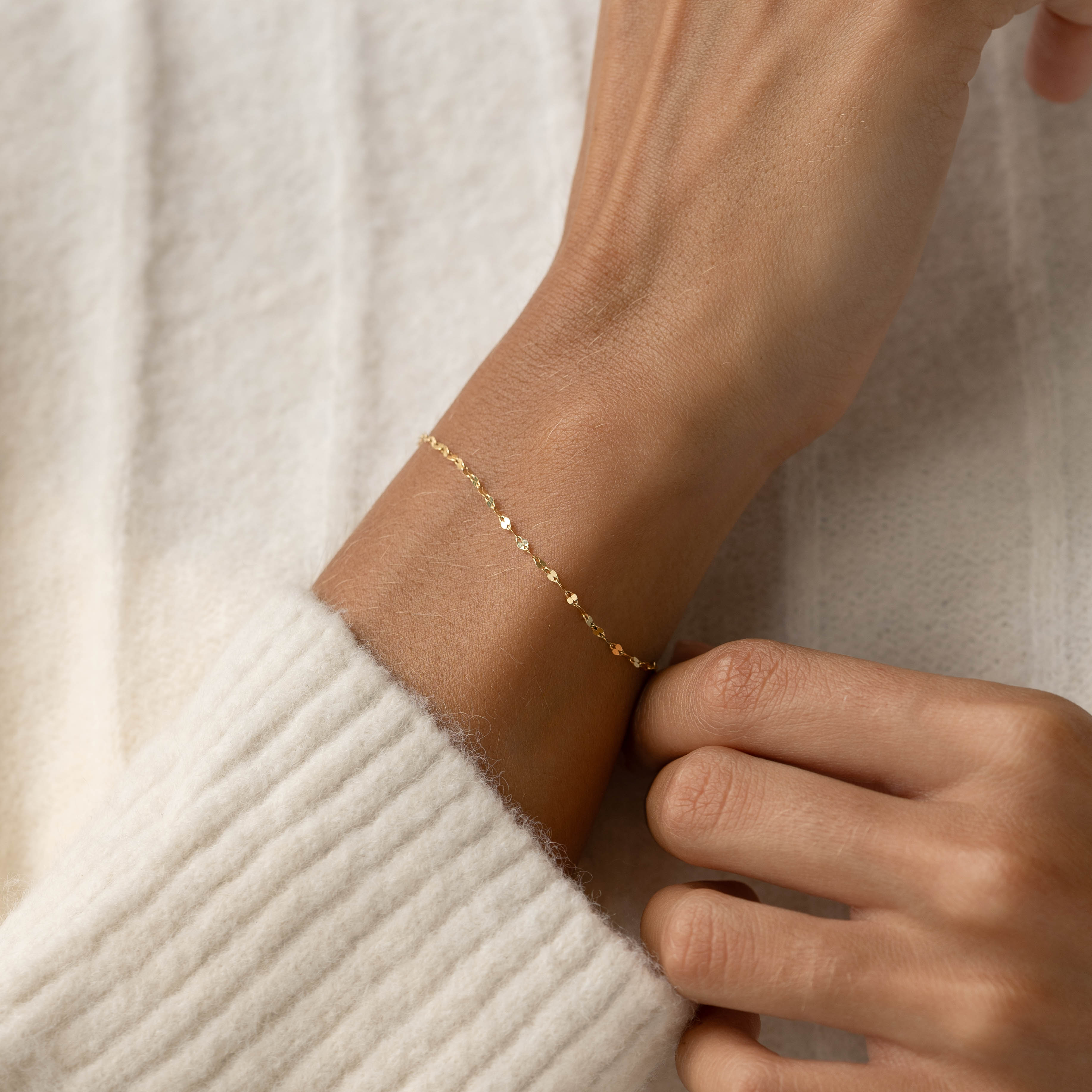 Petal Chain Bracelet 14k Gold - Florence