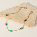 Emerald Jewelry, SNGIA Women's 14K Gold Tennis Bracelet for Women