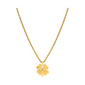 14K Heart-shaped Petal Pendant Necklace