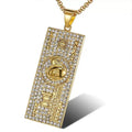 14K Gold Dollar Charm Necklace