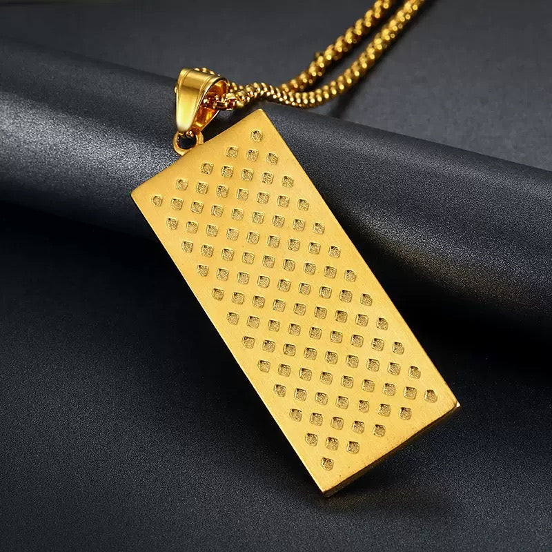 14K Gold Dollar Charm Necklace