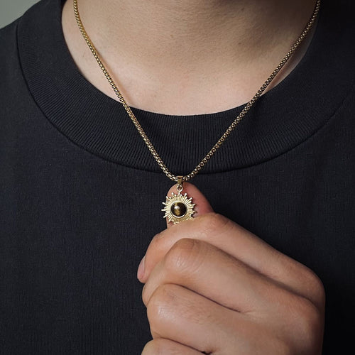 14K Gold American Style Sunflower Chain