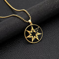 14K Gold Street Hexagram Necklace