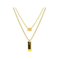 14K Gold Double Layer Necklace