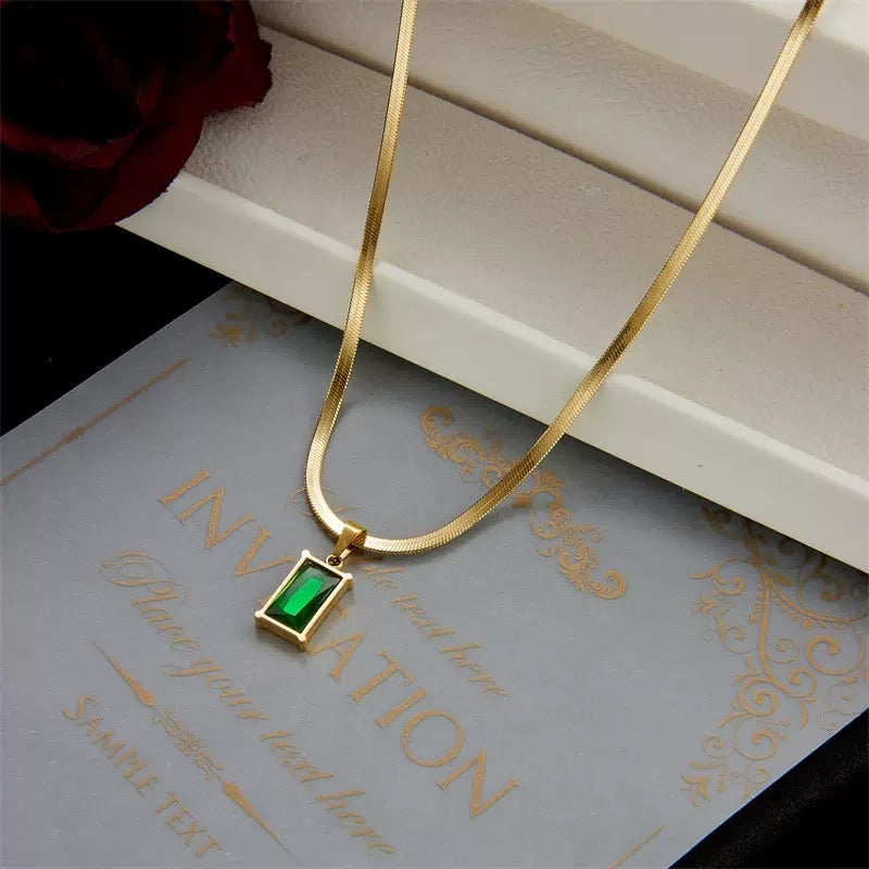 14K Gold Jade Starshine Necklace
