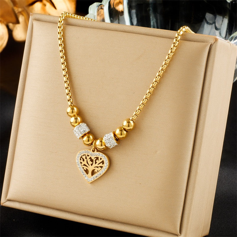14K Gold Eternal Heart Necklace