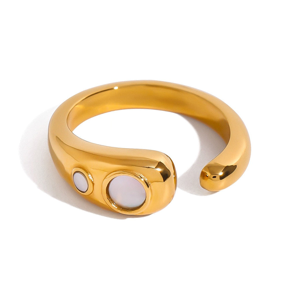 14K Gold Minimalist Open Ring