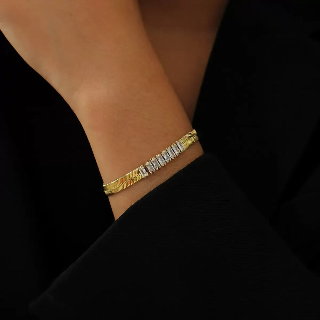 18K Gold Ins Style Fashion Versatile Niche Bracelet