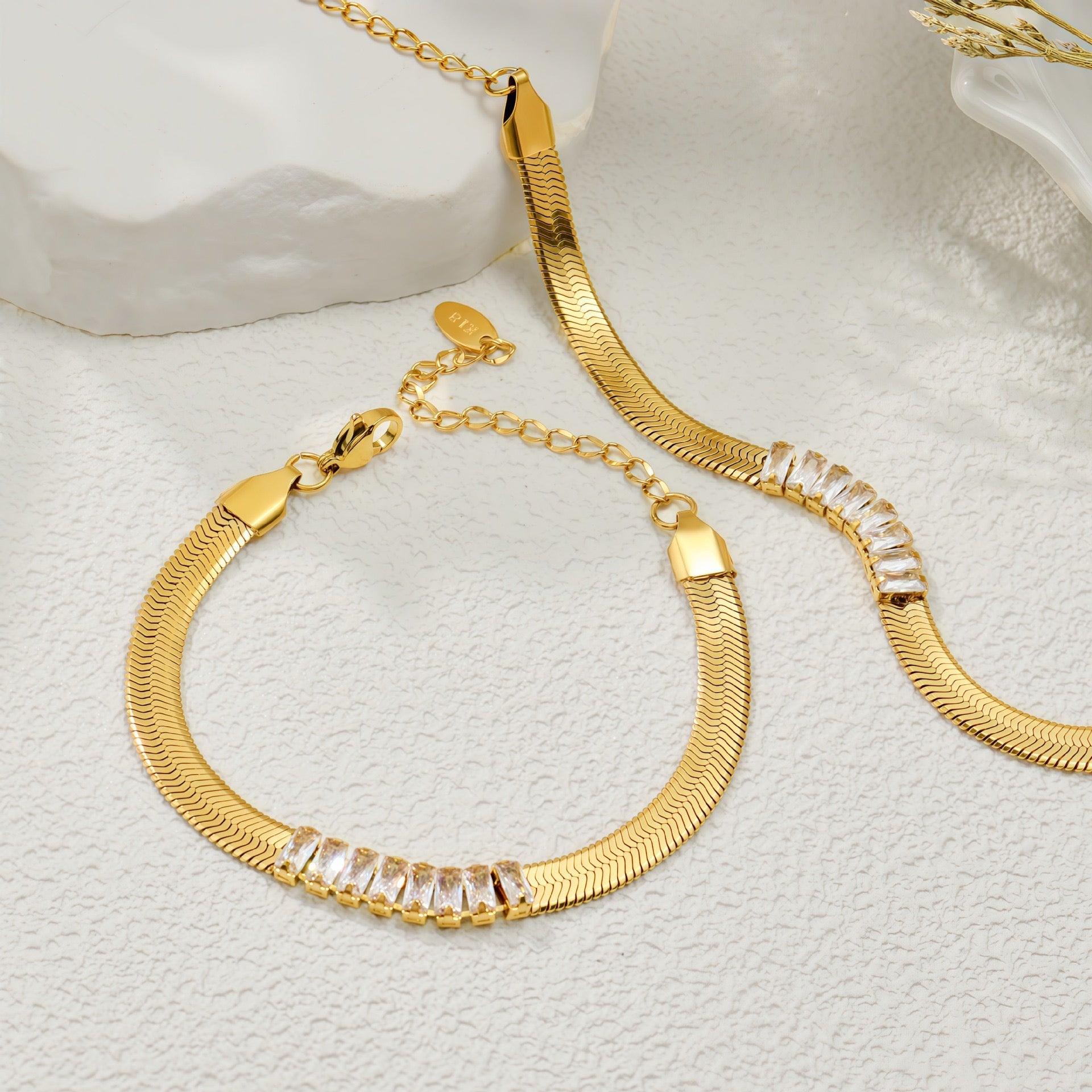 18K Gold Ins Style Fashion Versatile Niche Bracelet