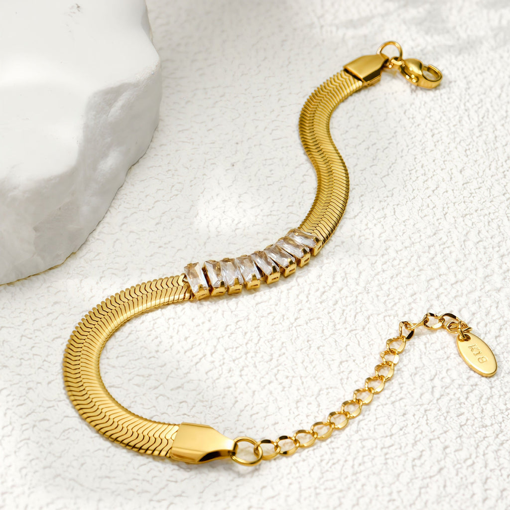 18K Gold Ins Style Fashion Versatile Niche Bracelet