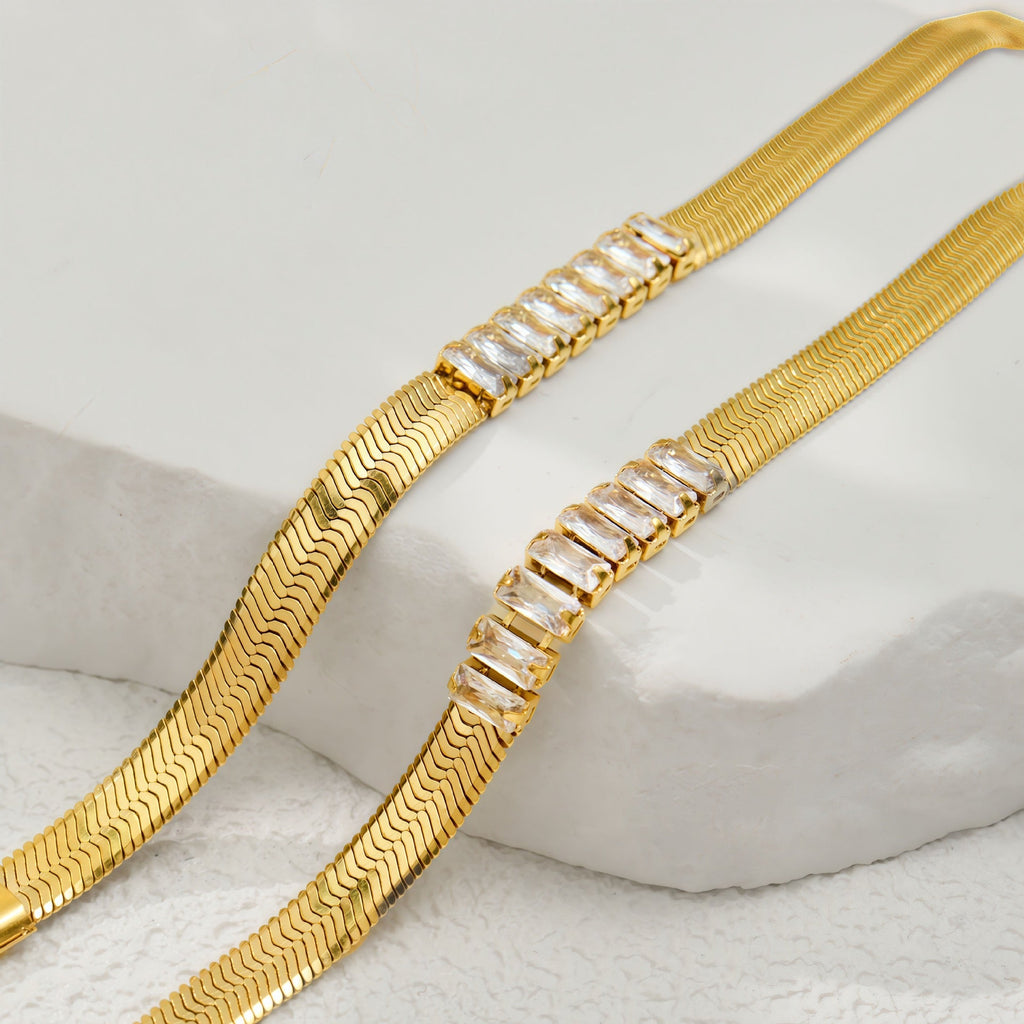 18K Gold Ins Style Fashion Versatile Niche Bracelet