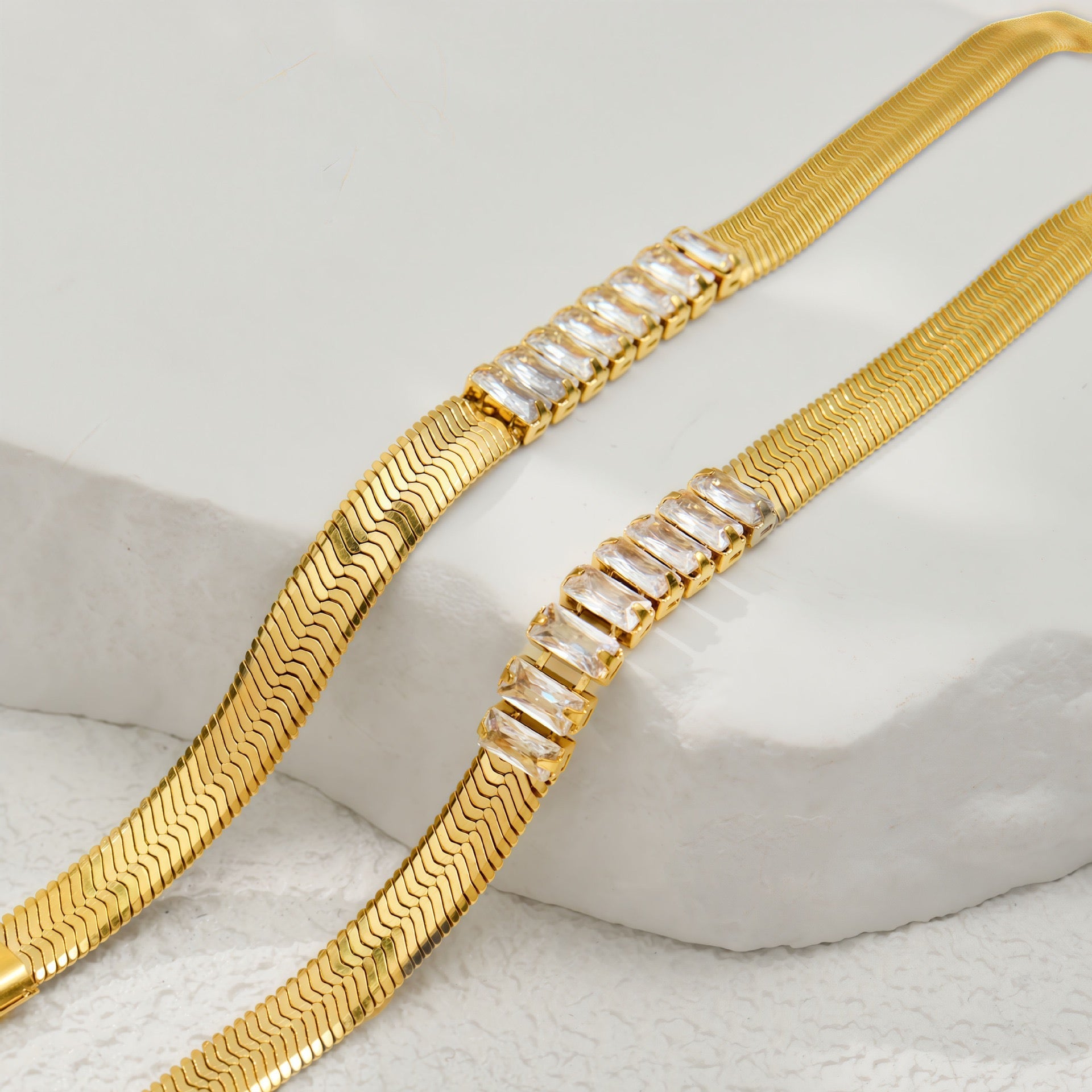 18K Gold Ins Style Fashion Versatile Niche Bracelet