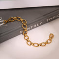 18K Gold Hip Hop Punk Twist Bracelet