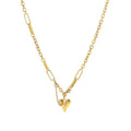 18K Gold Heart Chain Niche Luxury Necklace