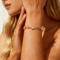 18K Gold Color Star Zircon Bracelet