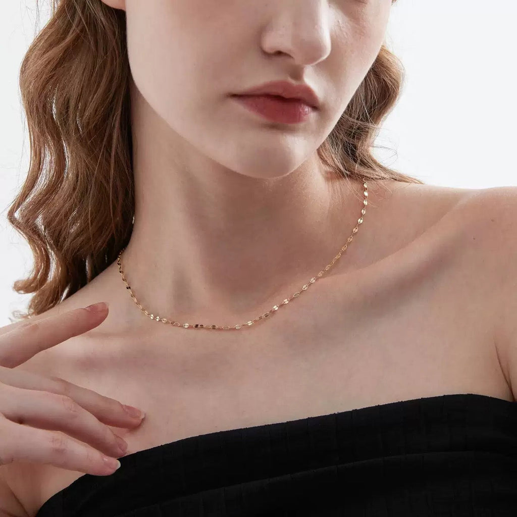 14K Gold Petal Chain Necklace – Your Everyday Chain