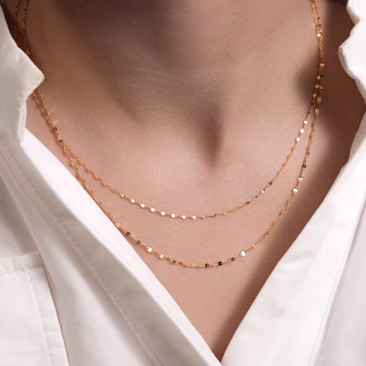 14K Gold Petal Chain Necklace – Your Everyday Chain