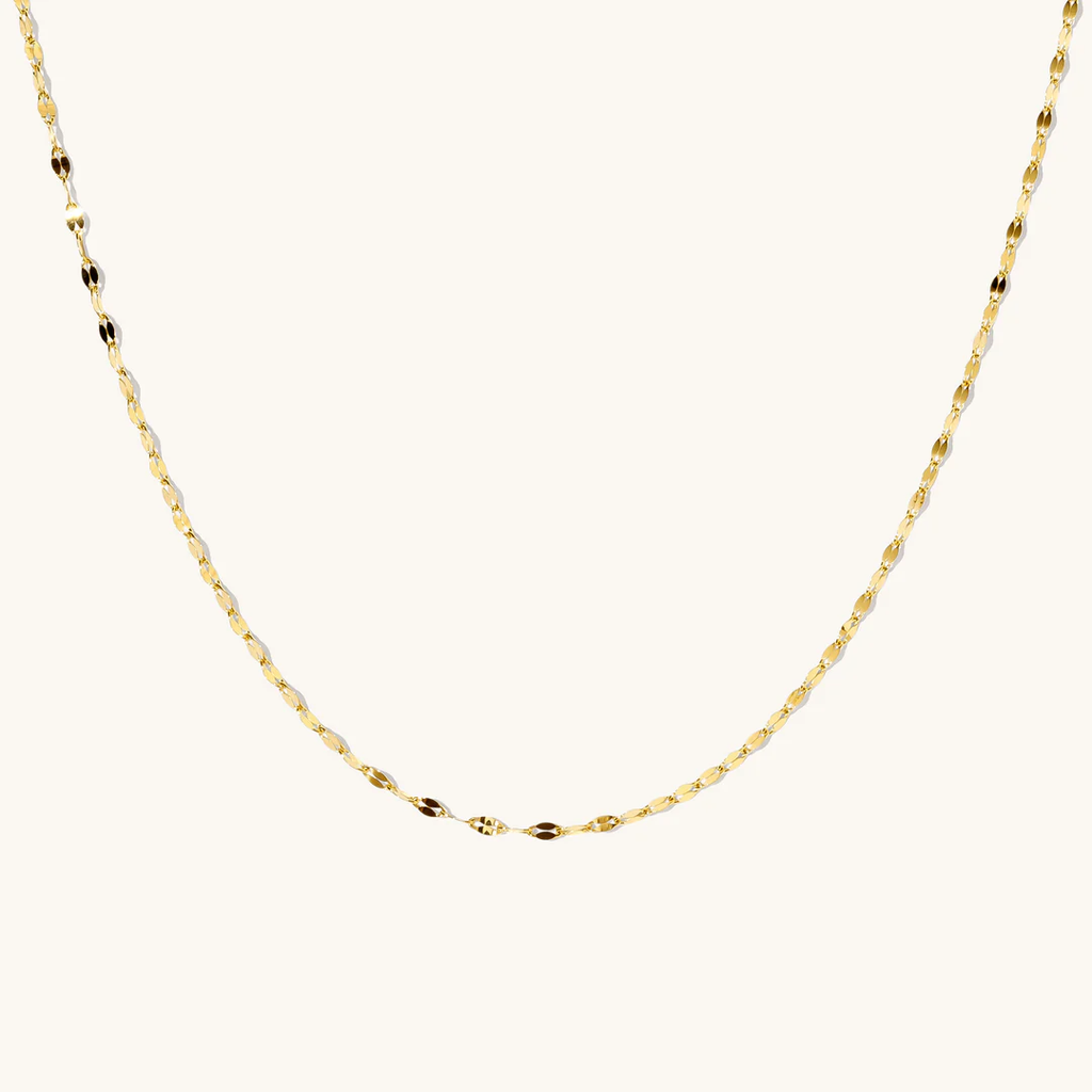 14K Gold Petal Chain Necklace – Your Everyday Chain