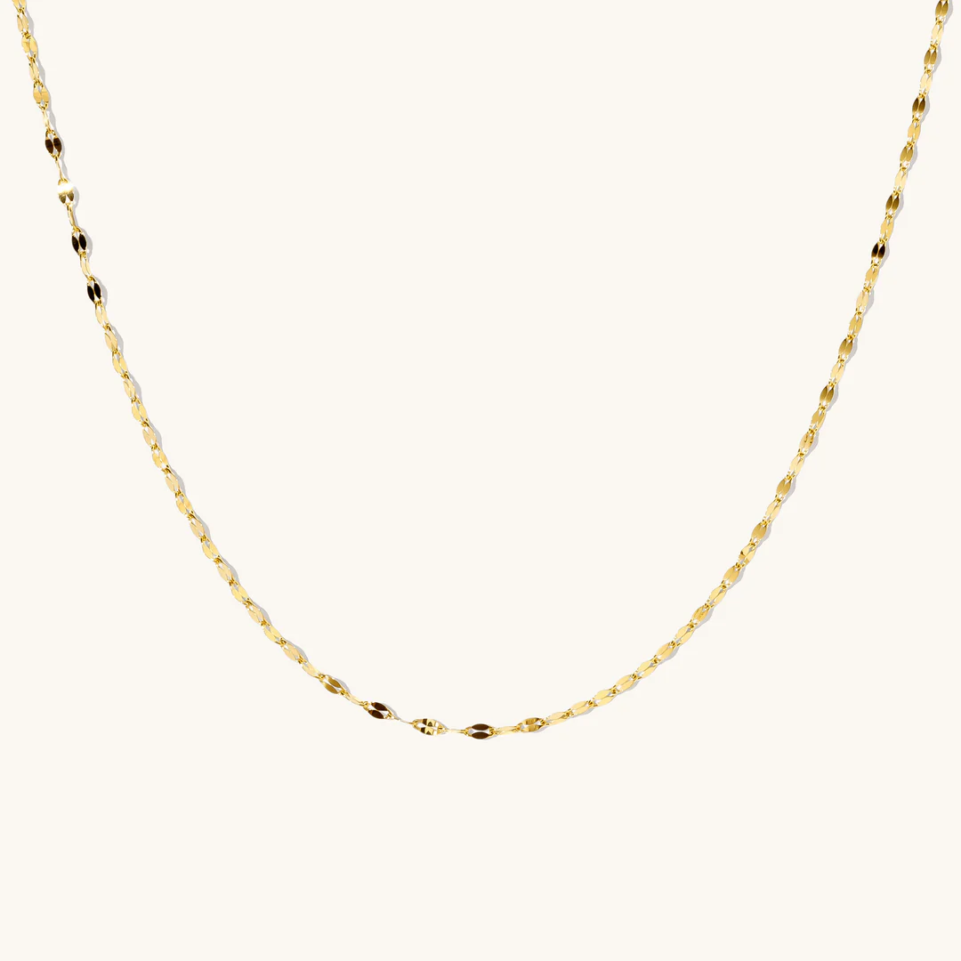 14K Gold Petal Chain Necklace – Your Everyday Chain