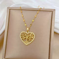 14k Heart Tree of Life Necklace · One Heart