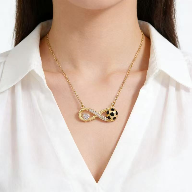 18K Gold Soccer Minimalist Premium Necklace