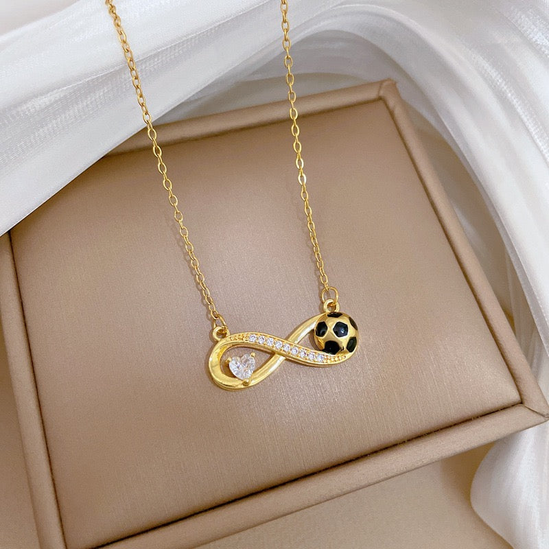 18K Gold Soccer Minimalist Premium Necklace