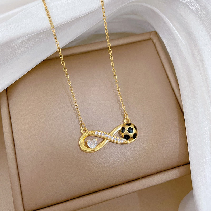 18K Gold Soccer Minimalist Premium Necklace