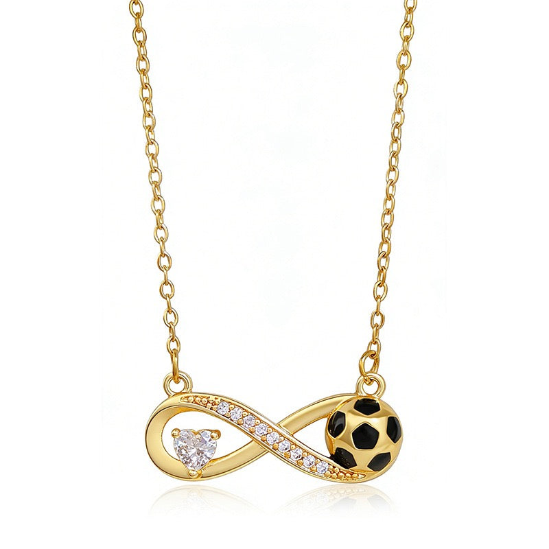18K Gold Soccer Minimalist Premium Necklace