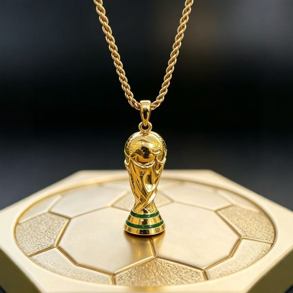 18K Gold Hercules Men Hip Hop Clavicle Necklace