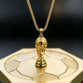 18K Gold Hercules Men Hip Hop Clavicle Necklace