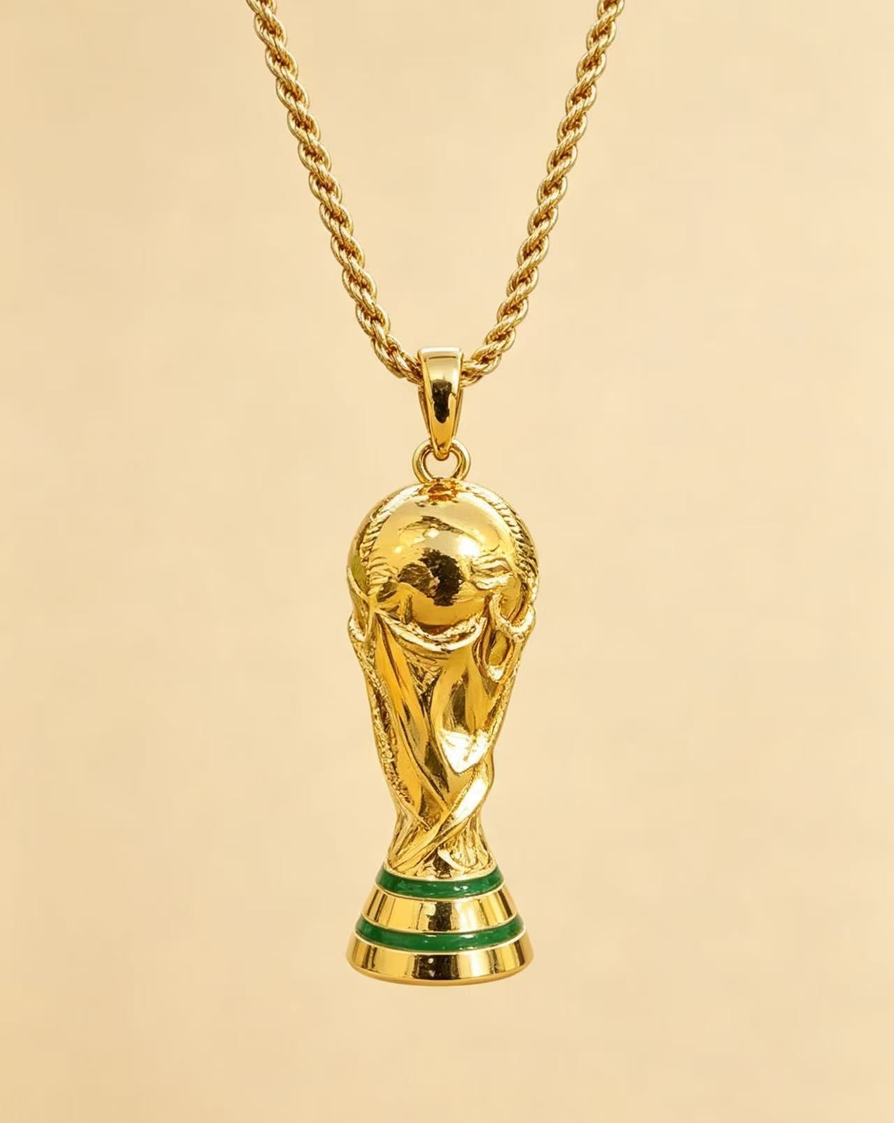 18K Gold Hercules Men Hip Hop Clavicle Necklace