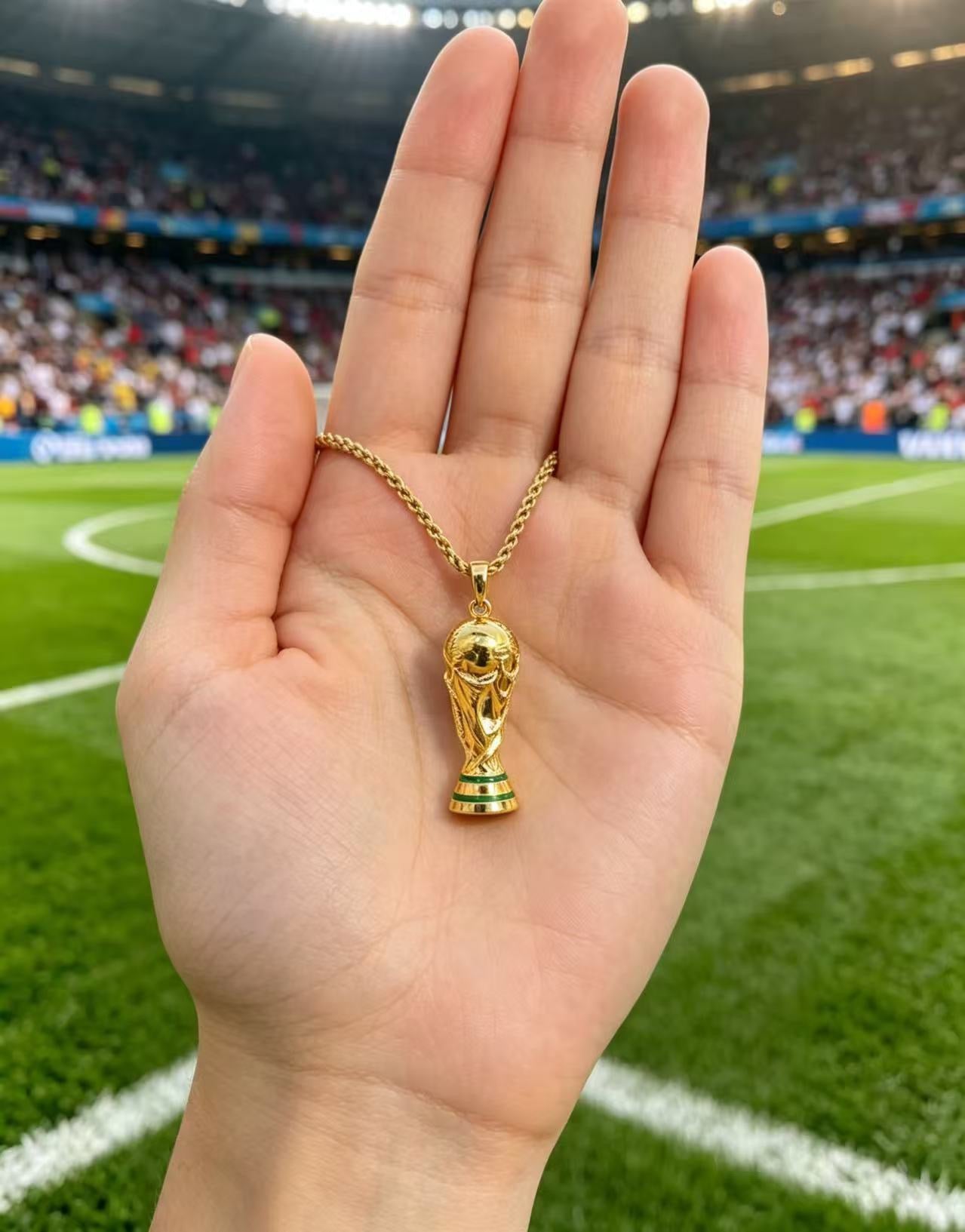 18K Gold Hercules Men Hip Hop Clavicle Necklace