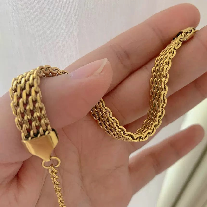 18K Retro Woven Luxury Bracelet