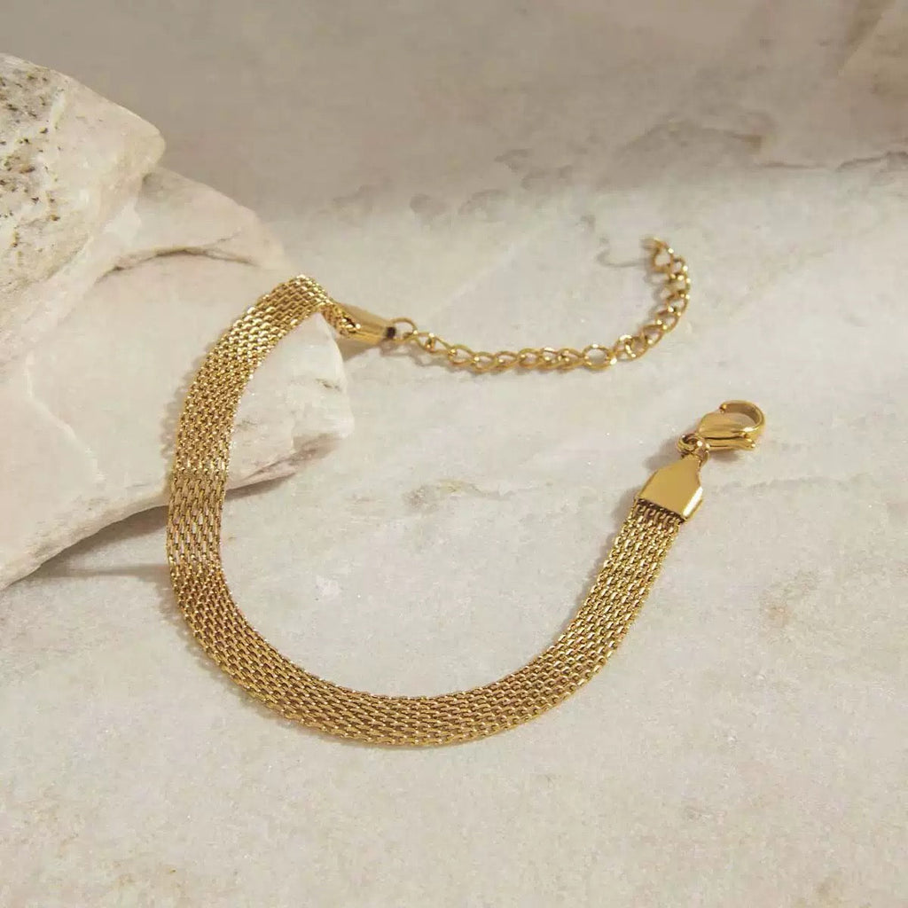 18K Retro Woven Luxury Bracelet