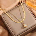 18K Gold Stackable Pea Pearl Choker