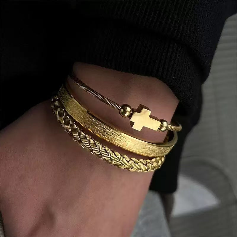 18K Roman Numeral Men's Bracelet