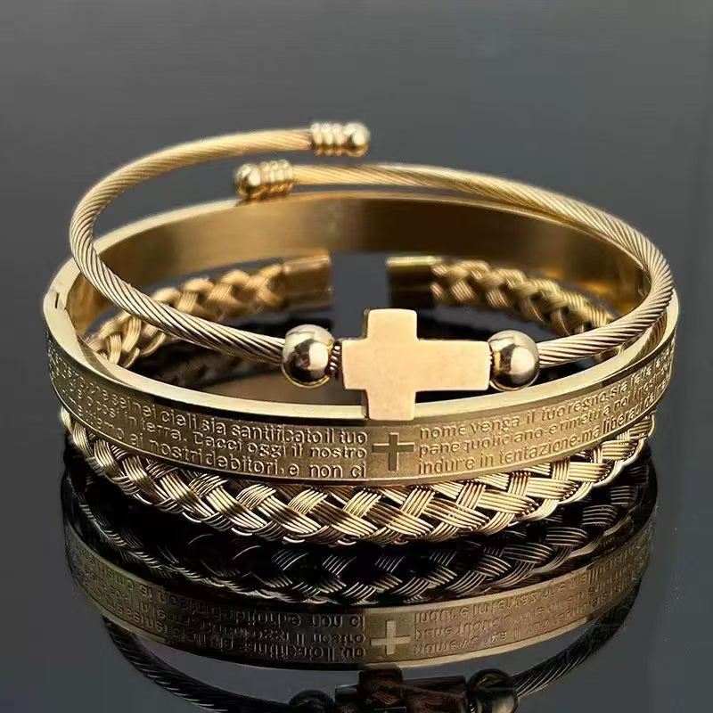 18K Roman Numeral Men's Bracelet
