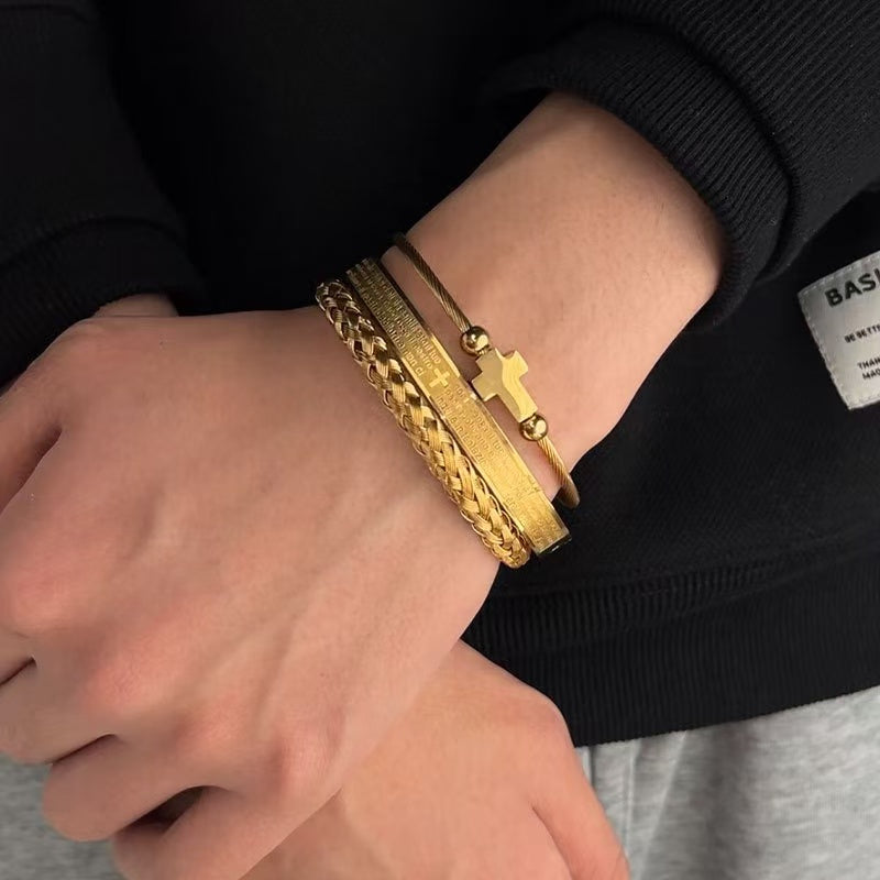 18K Roman Numeral Men's Bracelet