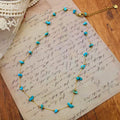 Colorful Natural Handmade Beaded Tassel Necklace