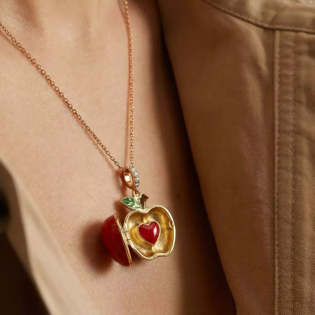 14K Gold Apple Wisdom Necklace