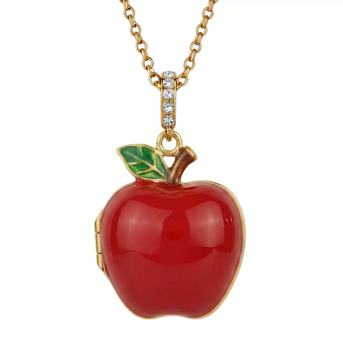 14K Gold Apple Wisdom Necklace