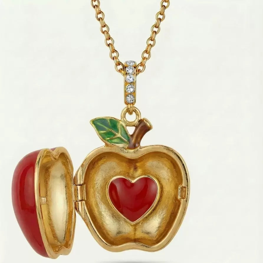 14K Gold Apple Wisdom Necklace