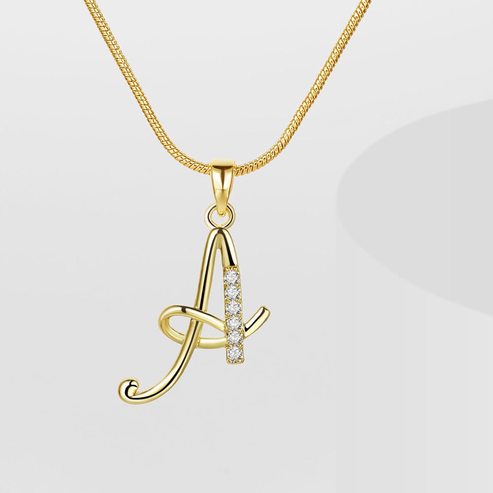 18K Gold Diamond Pendant Necklace